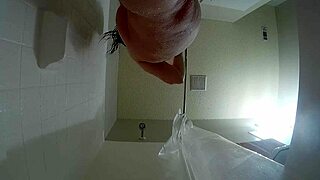 i pee then keep showering my saggy tits and hairy pussy for you