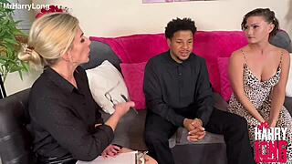 skinny slut's tight wet pussy pounded in couples therapy