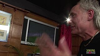 this blonde secretary milf drops to knees sucking boss and partner off expertly