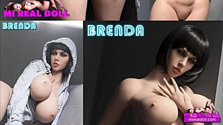 brenda's 162 cm real silicone fuck doll pounded hard with toys fake tits bouncing