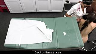 Shy teen patient tempts doctor beyond exam with big cock doggystyle bang!