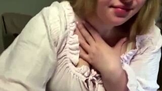 jucielussie's ahegao face shakes with her massive natural tits bouncing wildly