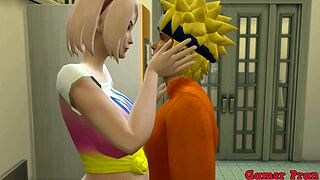 Hinata tempts with kitchen seduction tips turning into wild fuck session