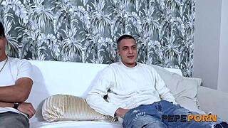 adela myers rides cowboy style debuting her milf threesome with two young studs moaning wildly