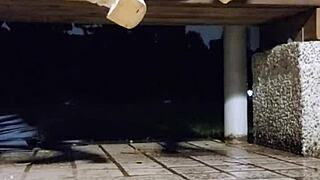 tingxuan jerks barefoot in high heels and shoots cum straight on feet!