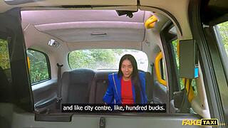 Linda Baker's Squirting Passion Explodes in Taxi Fuck