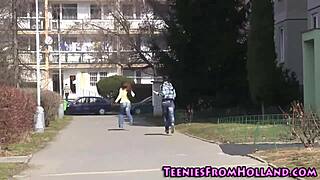 petite brunette teen fingers her snatch to orgasm!