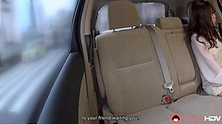 sexy japanese rina serino deepthroats cock in car backseat uncensored