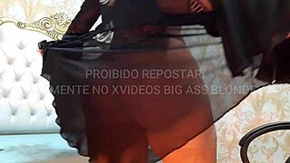 Latina Milf's Sensual Lingerie Dance Flaunts Big Tits And Ass