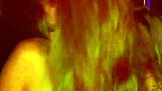 tattooed blondes licking tits and ass at club 💋🔥