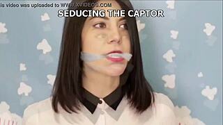 Gaby meza bound gagged as wonder woman bdsm slave
