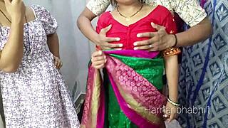 desi bhabhi enjoys threesome sex with friend