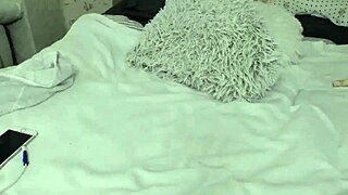 naughty teen teases wet pussy on webcam