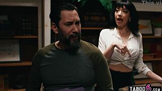 uhh big tits milf convinces guy for admission rough