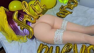 happy new year with tight pussy fuck