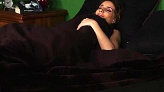 sexy babe gets facial and swallows