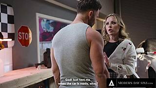 Filthy mechanic bangs cheating wife anna