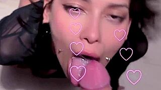 Latina meg deepthroats and rides huge cock