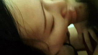 Art school girl kneels for blowjob