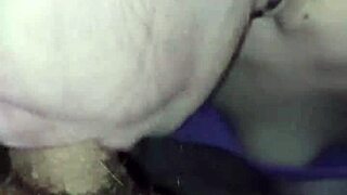Wife sucks big cock after bath