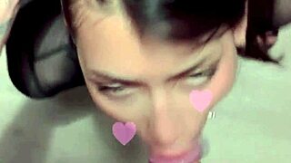 Latina meg deepthroats and rides huge cock