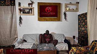 milf next door goes wild in the living room