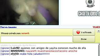 Curvy chilean woman shows her figure during live web chat by vl