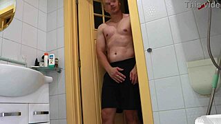 Fucked a sexy partner caught masturbating at home