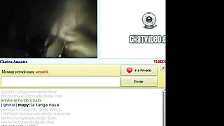 Curvy chilean woman shows her figure during live web chat by vl