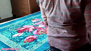 Indian wife rides husband deep in bedroom