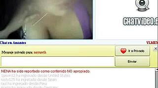 Curvy chilean woman shows her figure during live web chat by vl