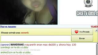 Curvy chilean woman shows her figure during live web chat by vl