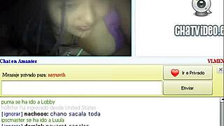 Curvy chilean woman shows her figure during live web chat by vl