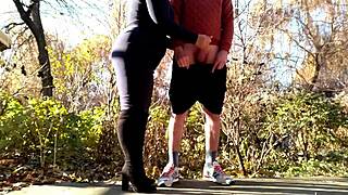 special approach of a lustful mature woman to a willing partner
