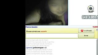 Curvy chilean woman shows her figure during live web chat by vl