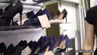 glamorous czech kitten is tempted in the mall and drilled in pov