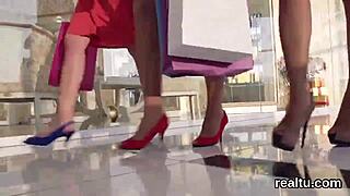 glamorous czech kitten is tempted in the mall and drilled in pov