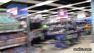 glamorous czech kitten is tempted in the mall and drilled in pov