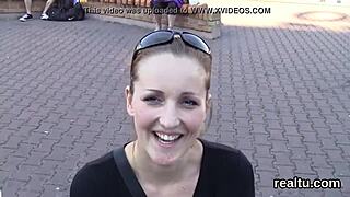 glamorous czech kitten is tempted in the mall and drilled in pov