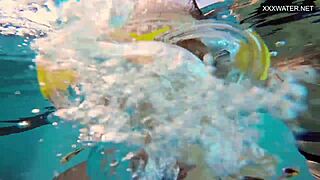 couple films underwater fucking in the pool