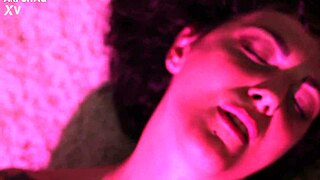 Unlocked fantasy with bound brunette