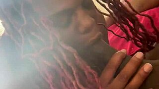 Morning blowjob tease in bed