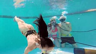 couple films underwater fucking in the pool