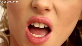 Euro solo beautiful model masturbation