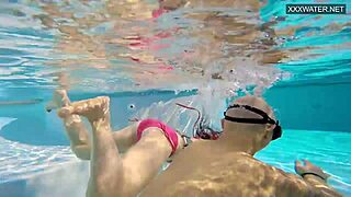 couple films underwater fucking in the pool