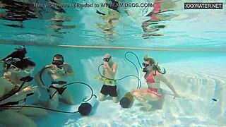 couple films underwater fucking in the pool
