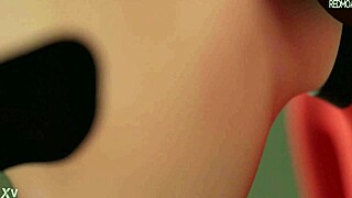 Elastigirl gives blowjob in hd animation
