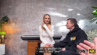 Blonde Shows Boobs And Cheats On Bf