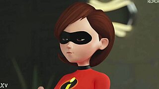 Elastigirl gives blowjob in hd animation