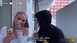 Blonde Shows Boobs And Cheats On Bf